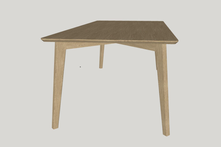 Picture of oak dining table model